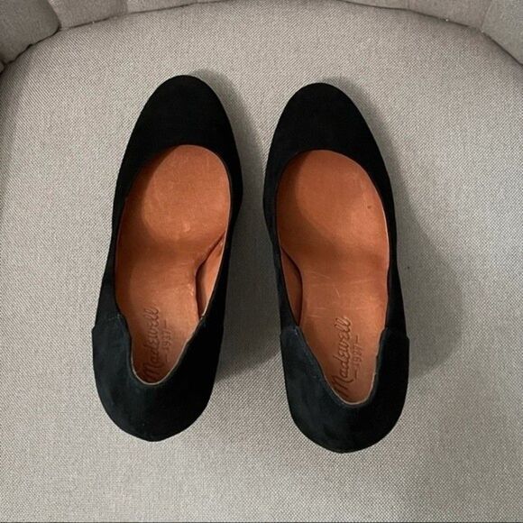 Madewell Chunky Suede Heels - Picture 6 of 11